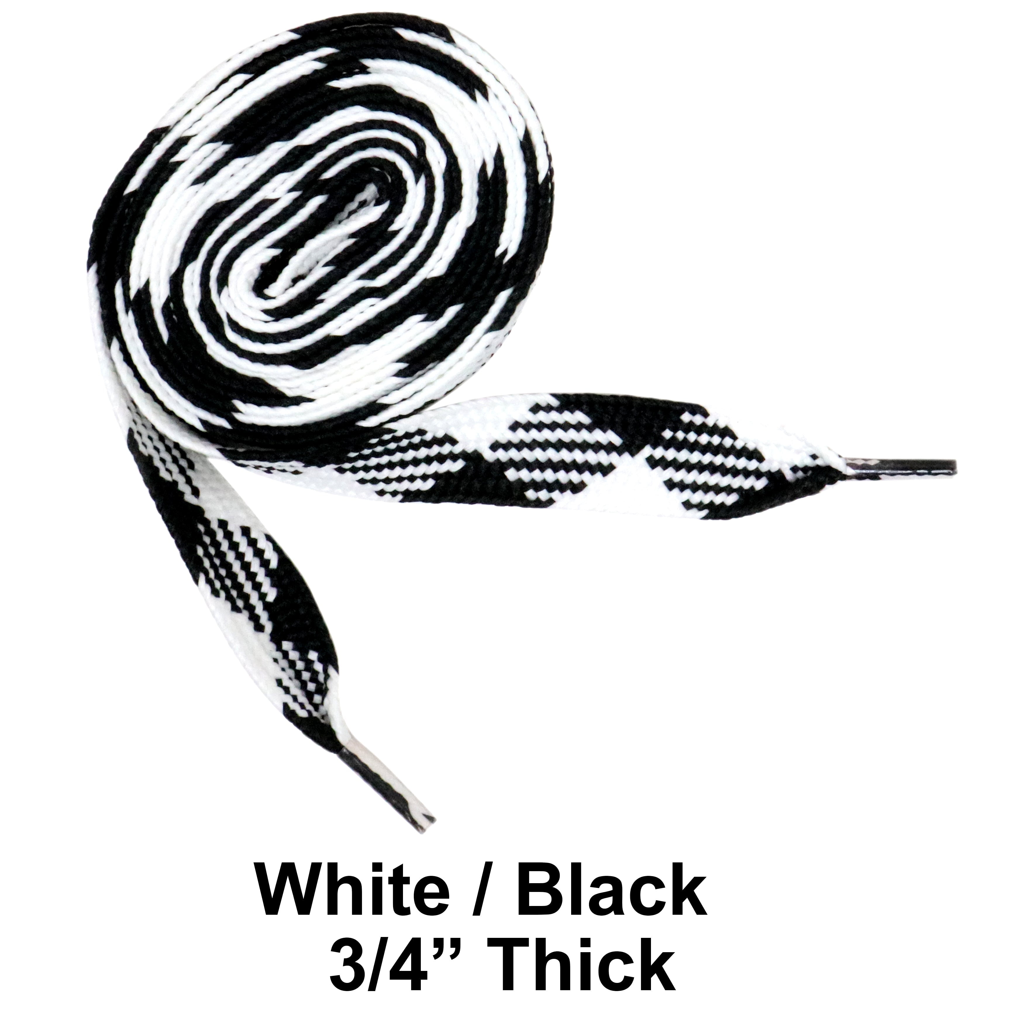 White / Black Thick 3/4
