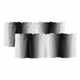 thumbnail image 1 of White Black Valances for Windows, Decorative Rod Pocket Window Valance Curtains, Modern Gradient Vertical Stripes Geometric Short Curtain Drapes for Kitchen/Living Room, 2 Panels, 42" W x 18" L, 1 of 8