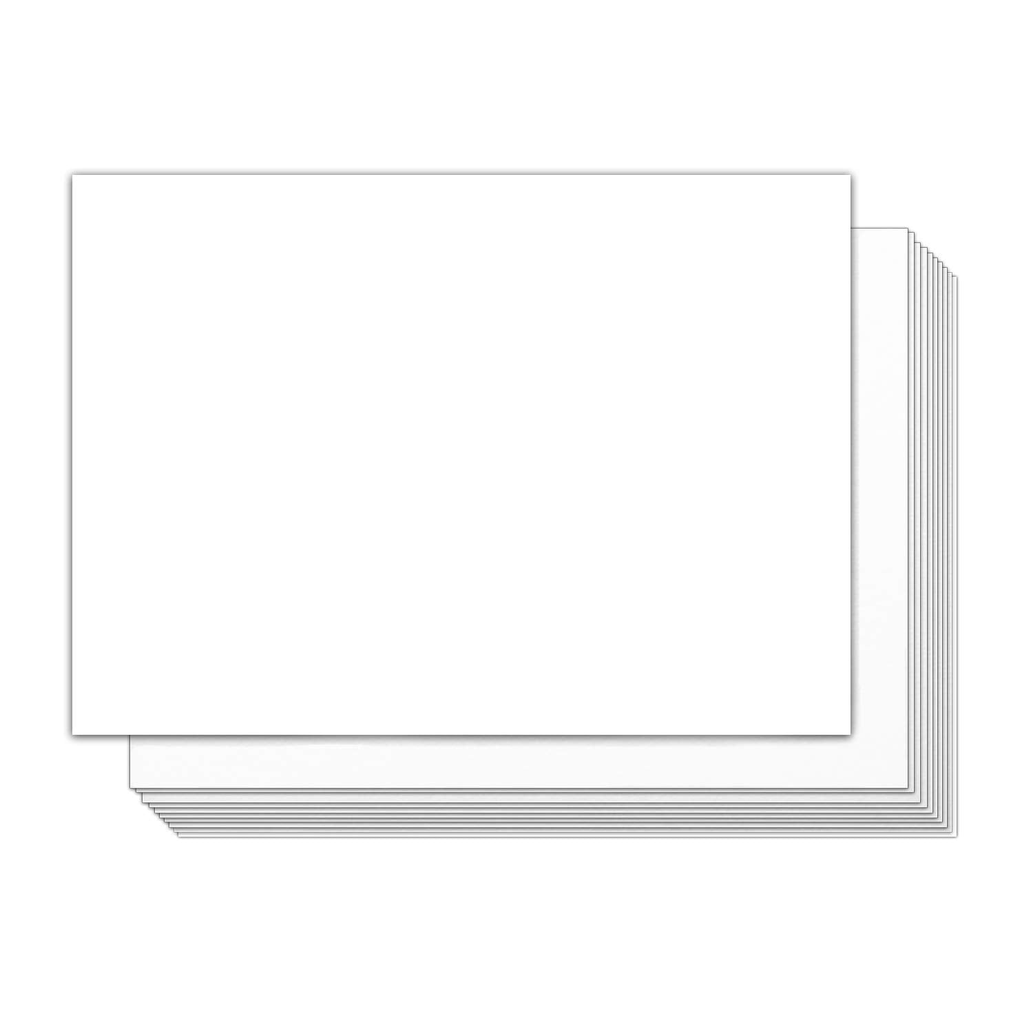 100 Pack Thick Paper Cardstock Blank Heavy Cards Stock for Invitations,  Greeting Cards Making, Postcards, Photos, 250GSM Thick Paper (White, 5x7