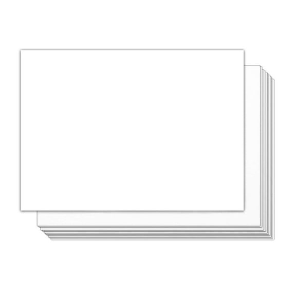 Dynamico Flash Note Card Stock, Smooth, White, 5" x 7, 100 Sheets