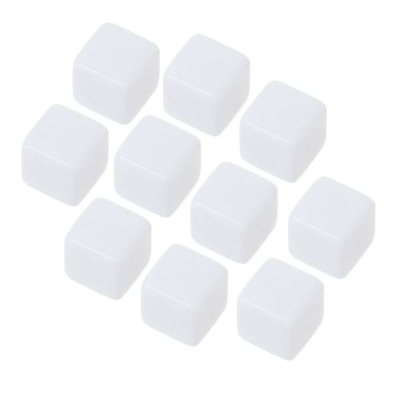White Blank Dice Game Props Educational Toys Club/Party/Family Games Accessories