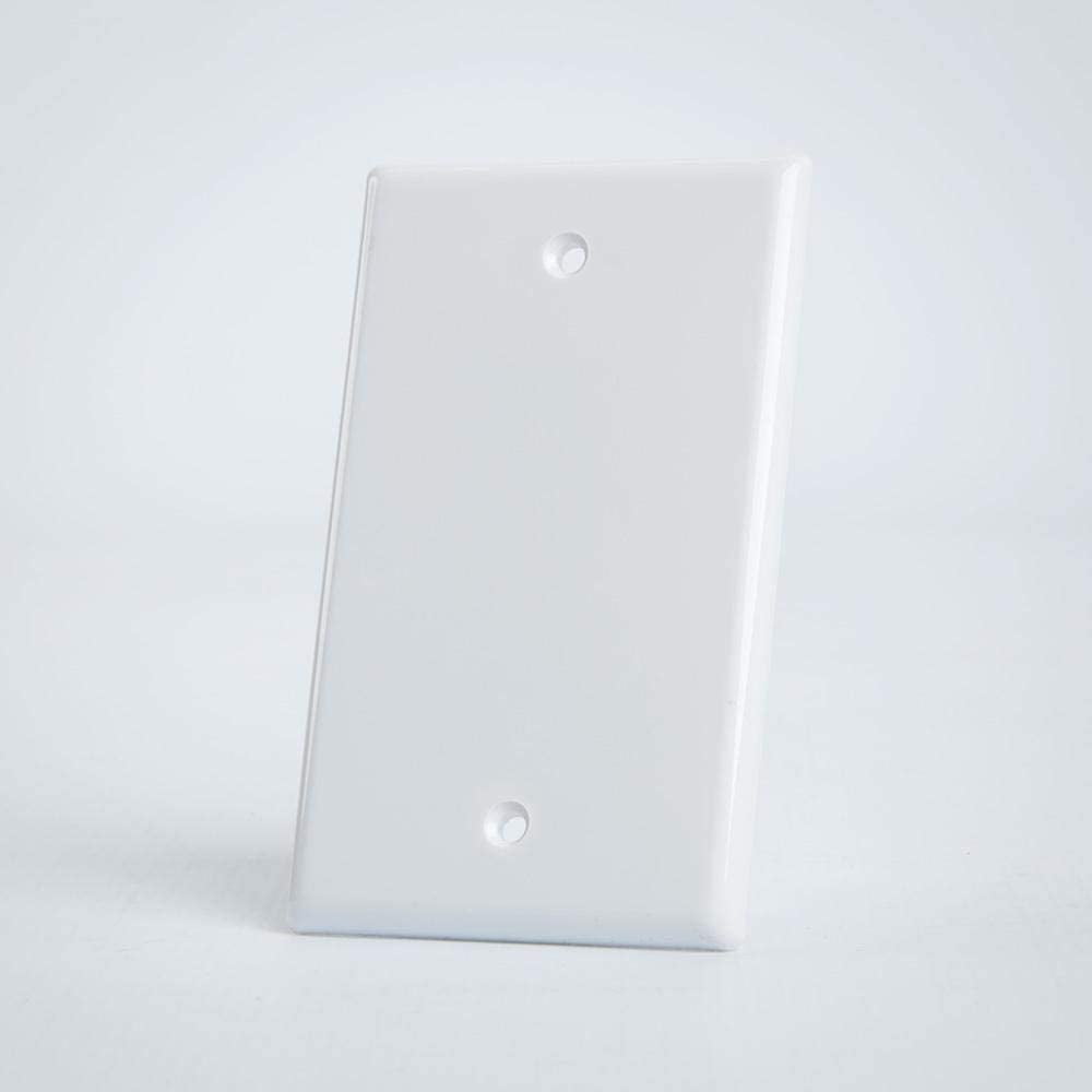 White Blank Wall Plate