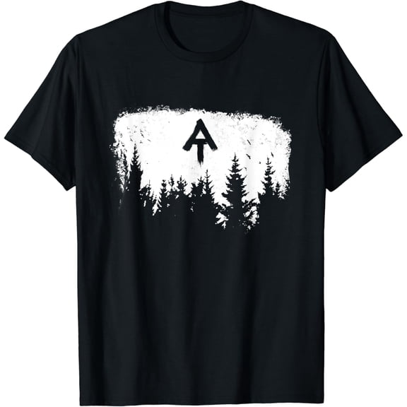 White Blaze Appalachian AT Trail Minimalist Pine Tree Hike T-Shirt mens t shirt，black，women，funny，misfits，men，journey