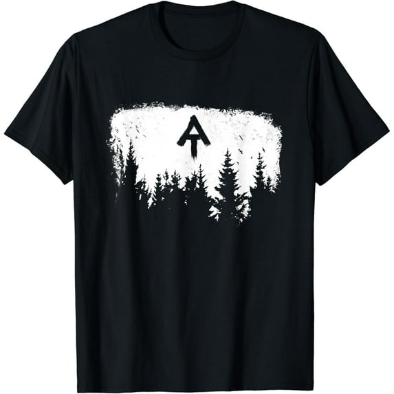 White Blaze Appalachian AT Trail Minimalist Pine Tree Hike T-Shirt mens t shirt,black,women,funny,misfits,men,journey
