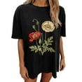 thumbnail image 1 of White Blouse for Women Dressy Cotton Summer Cotton Tees for Women 2025 Womens Tops Dressy Casual Short Sleeve Loose My Orders Placed Recently By Me, 1 of 7