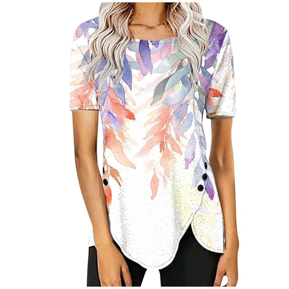 White Blouse for Women Dressy Casual Summer Red Shirts for Women Dressy Womens Country Graphic Tees Vintage Trendy