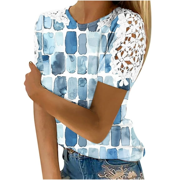 White Blouse for Women Dressy Casual Womens T Shirts Loose Fit Summer Shirts for Teens Modest