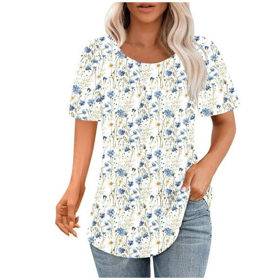 White Blouse for Women Dressy Fitted Cute Shirts Trendy Going Out Plus Size Crew Neck Tops Grey