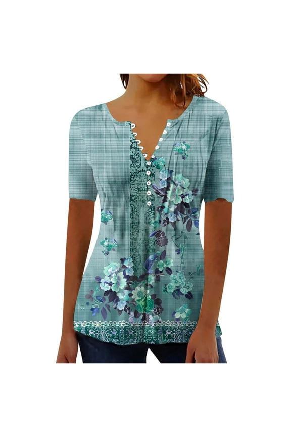 White Blouse for Women Dressy Petite Casual Womens T Shirts Casual Graphic Fitted Basic Tees 3/4