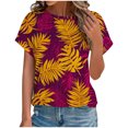 thumbnail image 1 of White Blouse for Women Dressy Petite Casual Womens T Shirts Graphic Animals Short Sleeve Tunic Tops for Women 2025, 1 of 7