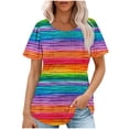 thumbnail image 1 of White Blouse for Women Dressy Sexy Shirts for Women Dressy Casual Plus Size Solid Color Tshirts Clearance Deals, 1 of 1