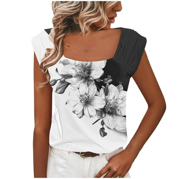 White Blouse for Women Dressy Sexy Work Out Shirts Gym Loose Cotton Women Outfits Sets Tummy Control