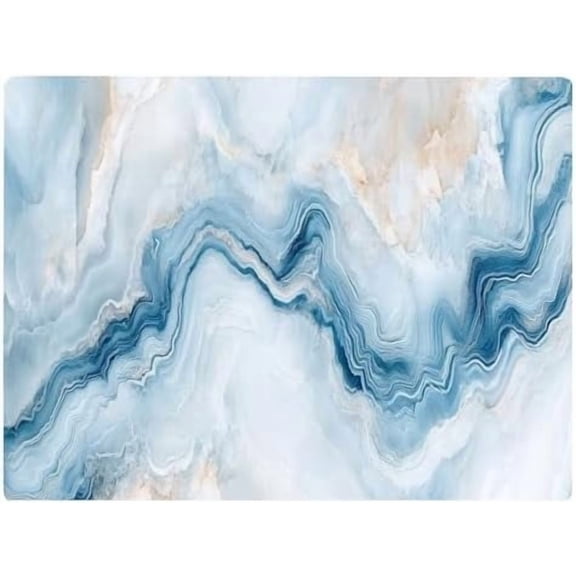 White Blue Agate Marble Kitchen Glass Cutting Board Decorative Gift Marbled Granite Stone Rock Gift For Her Mom Wife$$Home Decor, Kitchen, & Other