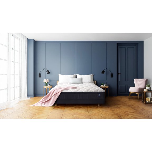 White+Blue Design, Foam Construction - Airflow Promotion - Nighttime Rest - Refreshing Sleep Experience