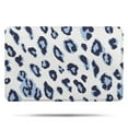 thumbnail image 1 of White and Blue Of Leopard Print Bathroom Rugs Mat,Non Slip Microfiber Bathroom Rug,Rubber Backing,Soft Bathroom Mats for Bathroom Floor,Tub and Shower,17x27in(43x68cm), 1 of 5