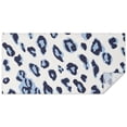 thumbnail image 1 of White and Blue Of Leopard Print Rectangle Tablecloth 60"x120",Waterproof Polyester Rectangle Table Cloth, Wipeable Spillproof Polyester Tablecloth for Dining, Camping, Indoor and Outdoor, 1 of 6