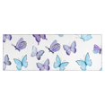 thumbnail image 1 of White Blue Purple Butterfly Pattern Kitchen Rug Mat,Kitchen Runner Rugs Non Skid Washable,Decorative Kitchen Floor Mats for Kitchen,Sink,Laundry,17"X47", 1 of 5