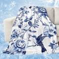 thumbnail image 1 of White Blue Spring Floral Cooling Blanket,Lightweight Breathable Summer Throw Blanket with Double Sided Cold Effect,Summer Botanical Hummingbird Picnic Blankets Bed Sheet for Hot Sleepers 50"x60", 1 of 8