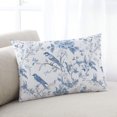 thumbnail image 1 of White Blue Spring Floral King Pillow Covers, Summer Birds Botanical Soft Breathable Throw Pillow Cases with Invisible Zipper, Decorative Pillowcase Pillows Protectors for Sofa Bed Couch 20"x36", 1 of 9