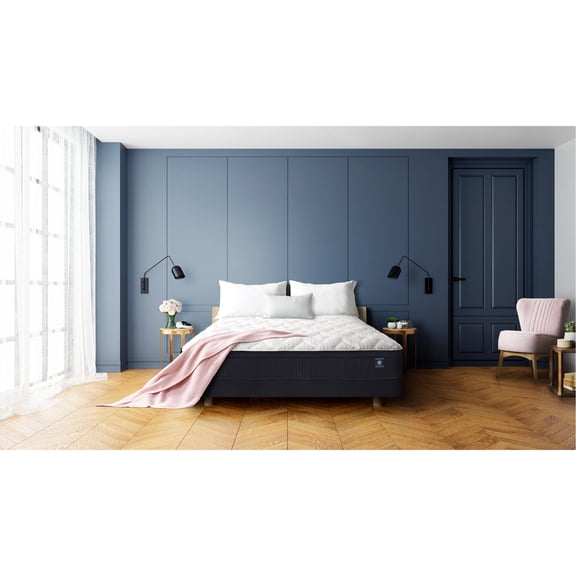 White+Blue Steel Filled - Enhanced Airflow - Bedroom Night - Refreshing Rest