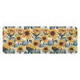 thumbnail image 1 of White Blue Sunflower Pattern Kitchen Rug Mat,Kitchen Runner Rugs Non Skid Washable,Decorative Kitchen Floor Mats for Kitchen,Sink,Laundry,17"x47.2", 1 of 7