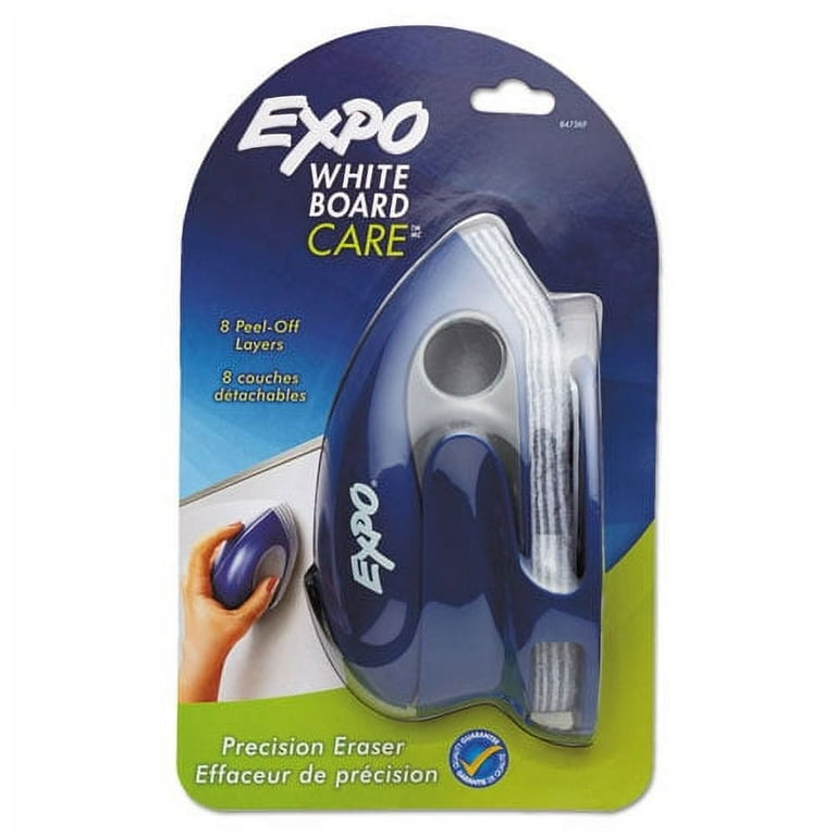 White Board CARE Dry Erase Precision Eraser with Replaceable Pad, Eight Peel-Off Layers, 7.6 White Board CARE Dry Erase Precision Eraser with Replaceable Pad, Eight Peel-Off Layers, 7.6