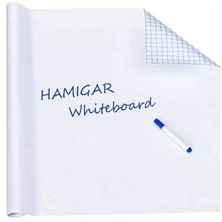 Whiteboard Wallpaper, Huge 5x7 ft Peel and Stick Whiteboard, Glossy White  Dry Erase Decal, with Stain-Proof Writing Surface with Self-Adhesive Backing