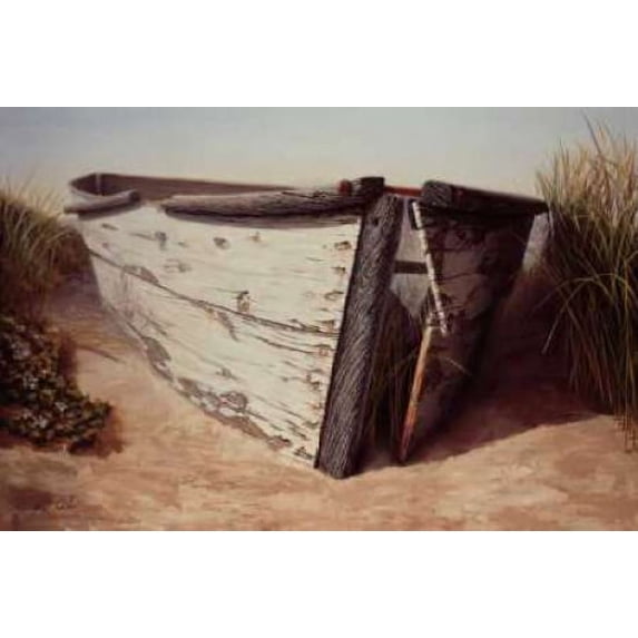 White Boat II Poster Print by Karl Soderlund (12 x 18)