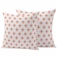 thumbnail image 1 of White Boho Geometric Outdoor Waterproof Pillow Covers, Modern Simple Aztec Ethnic Pattern Decorative Square Throw Pillowcase Sofa Cushion Sham for Patio/Couch/Chair, 26"x26" 2 Pack, 1 of 8