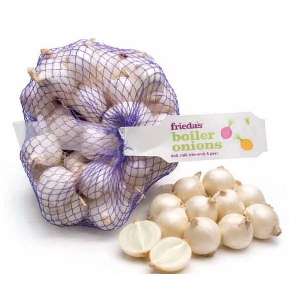 Fresh Whole White Boiler Onions 16oz Bag