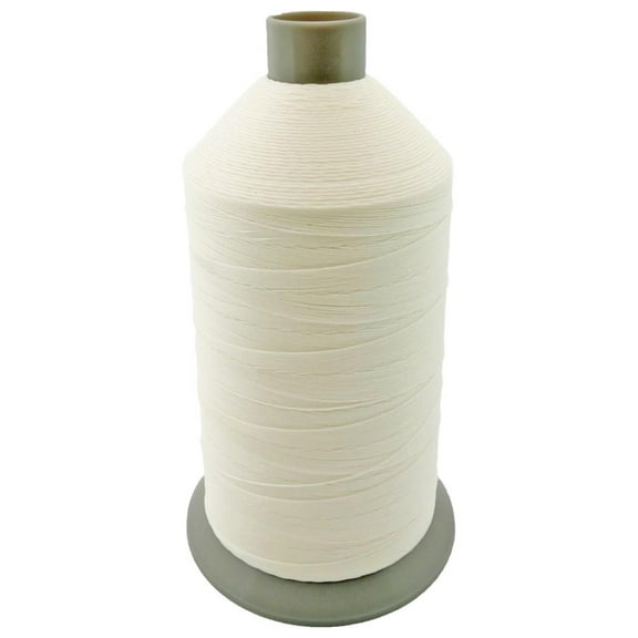 White Bonded Nylon Upholstery Thread Size 138, Tex 135, 16 Oz. 3000 Yards