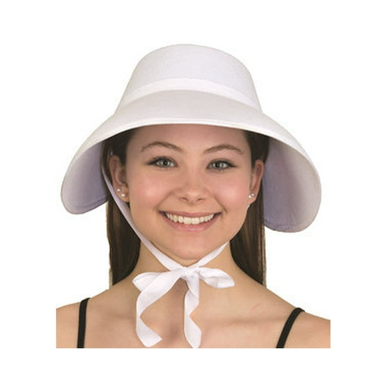 White Bonnet Handmaid s Tale Offred Colonial Pilgrim Quaker Amish Pioneer Hat Walmart
