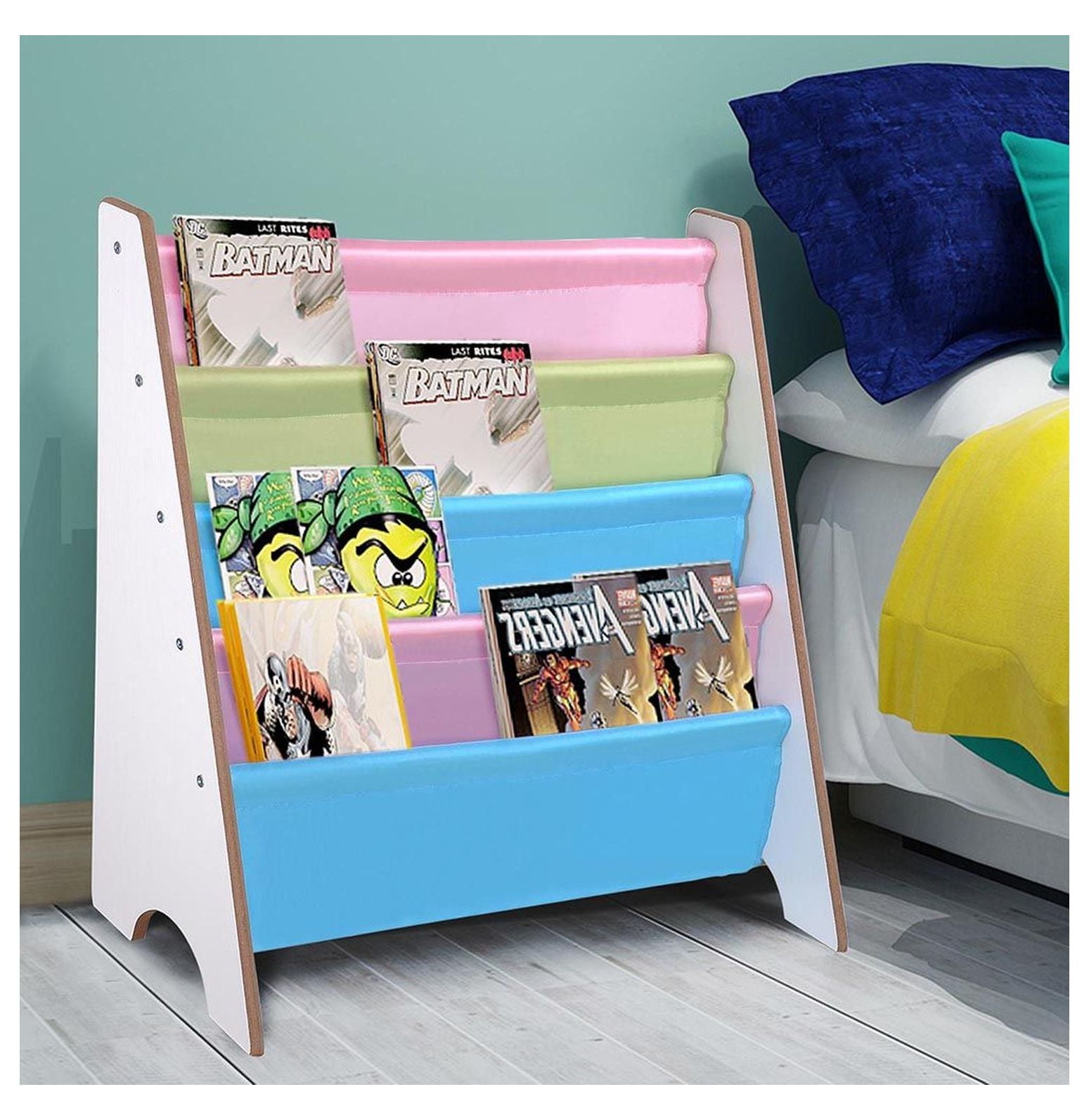 White Book Rack LA01 - Walmart.com