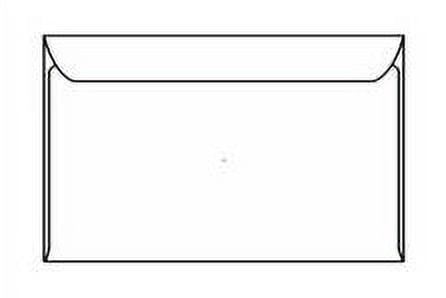 White Booklet Envelope, Side Open, 10" x 13", Vellum Finish, 28 lb (SFI Certified), Two Side Seams, No Window, Remoistening Seal - Case of 500