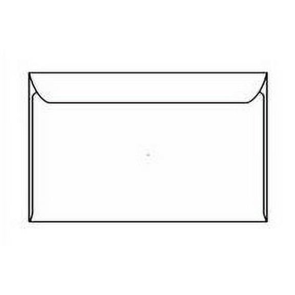 White Booklet Envelope, Side Open, 10" x 13", Vellum Finish, 28 lb (SFI Certified), Two Side Seams, No Window, Remoistening Seal - Case of 500