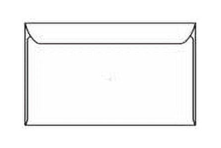 White Booklet Envelope, Side Open, 6