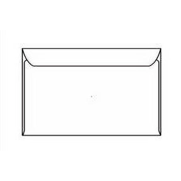 White Booklet Envelope, Side Open, 9" x 12", Vellum Finish, 28 lb (SFI Certified), Two Side Seams, No Window, Remoistening Seal - Case of 500