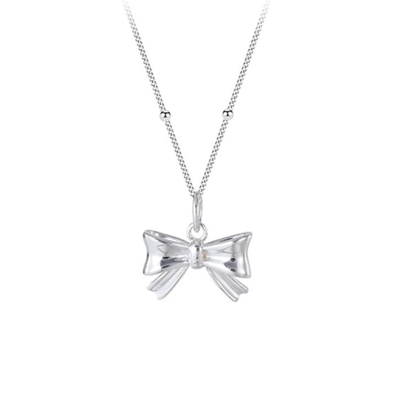 White Bow Necklace Necklace Necklace