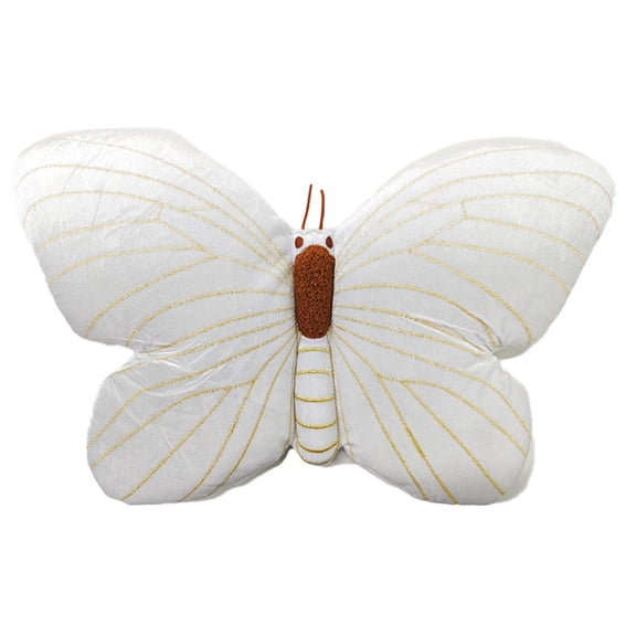 White Bow Shaped Pillow,Soft Throw Pillows Aesthetic Decorative Pillows for Bed Sofa Couch Home Decor33*24*4CM