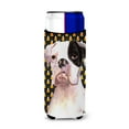thumbnail image 1 of White Boxer Cooper Candy Corn Ultra Hugger for slim cans, 1 of 6