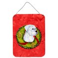thumbnail image 1 of White Boxer Cristmas Wreath Wall or Door Hanging Prints, 1 of 2