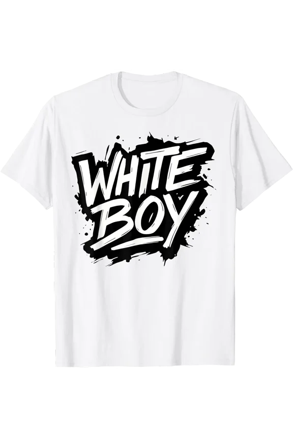 White Boy of The Year for Men Boys Kids Funny Graphic T-Shirt