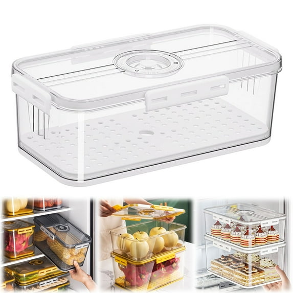 White Bread Box with Airtight Lid, 12.6×6.7 in, Countertop Storage for Loaves, Bagels & Sandwiches – Fun White Elephant Gifts & Gifts Under $10