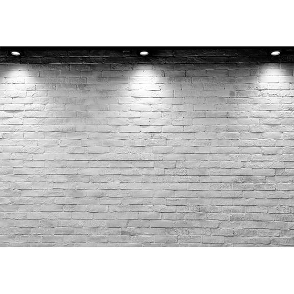 White Brick Wall Backdrop 7x5ft Grey Brick Wall Photography Background