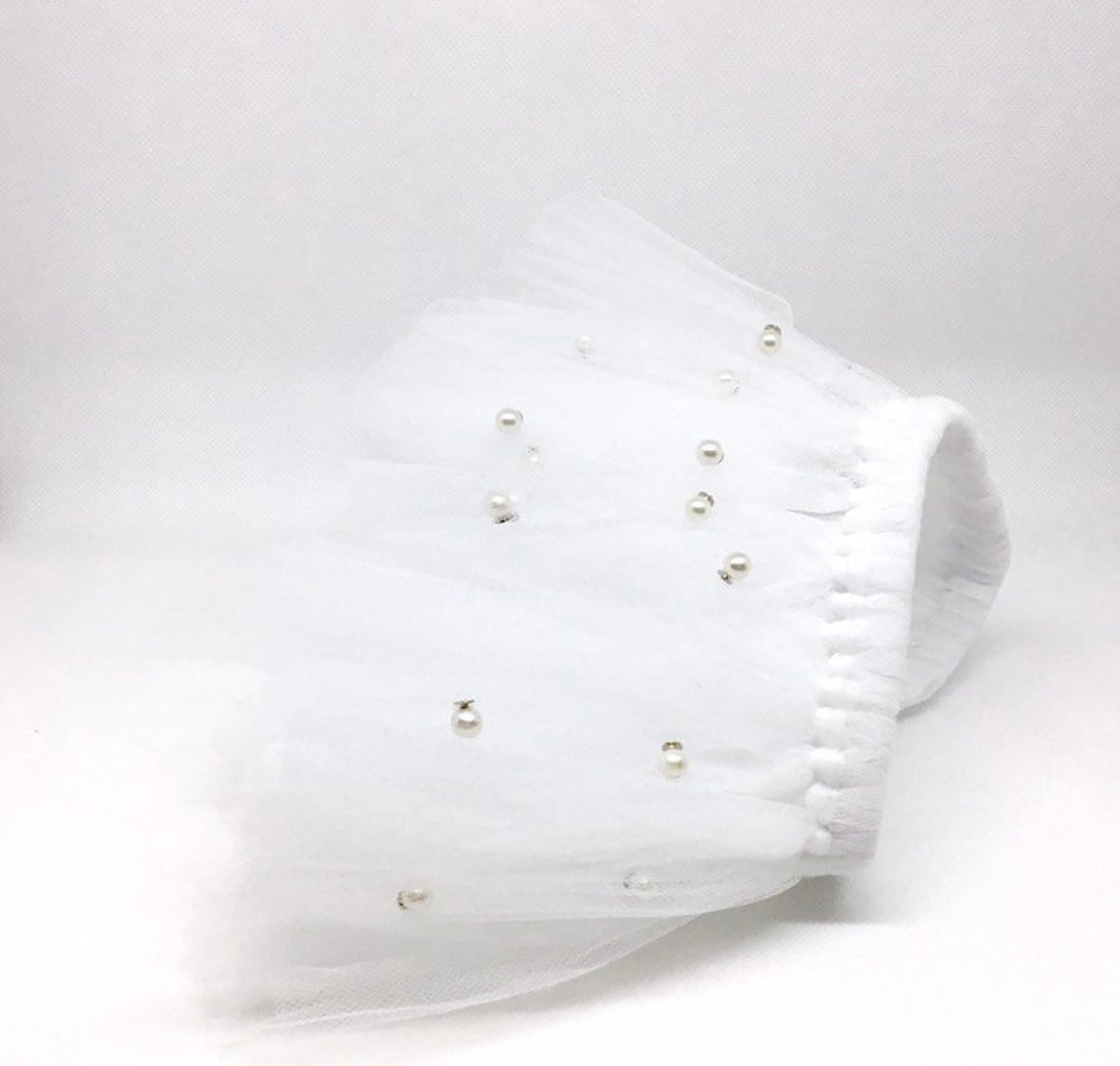 White Bridal Dog Tutu Skirt | XS-XXXL