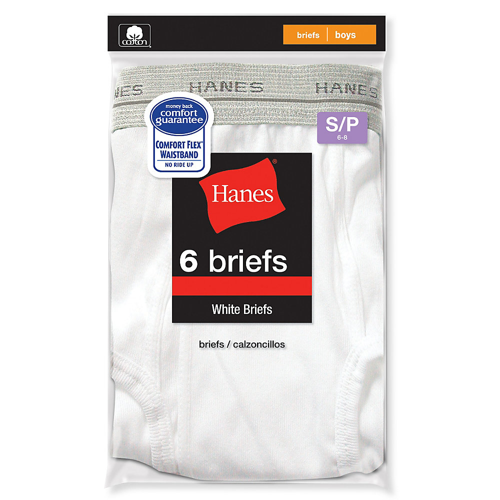 White Briefs Value 6-Pack - image 1 of 3