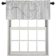 thumbnail image 1 of White Brown Marble Kitchen Valances Window Curtain,Abstract Beautiful White Marble Gray Antique Architecture Decoration Window Valances Curtains Drapes for Kitchen Bedroom, 1 of 6