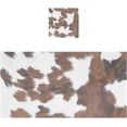 thumbnail image 1 of White Brown Print Cow Towels Highly Absorbent Cotton Towels Set of 2, Premium Spa & Hotel Quality Quick Dry Towel Set 54 x 27 Inches, 1 of 7