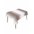 thumbnail image 1 of White Brown Table Cloth, Modern Gradient Vertical Stripes Geometric Waterproof Tablecloth for Rectangle Tables, Reusable Washable Fabric Table Cover for Restaurant Kitchen Dining Tables 60"x84", 1 of 6