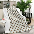 thumbnail image 1 of White Buffalo Pattern Blanket,Comfortable Soft Flannel Throw Blanket,All Season,Warm Lightweight Blankets for Sofa Bed Couch Living Room Chair,50"x60", 1 of 4
